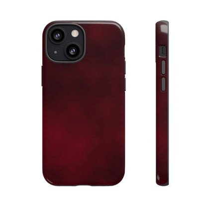 Vintage Burgundy Cherry Phone Case – Elegant Floral Design for iPhone 17 & Samsung Galaxy | Tough Protective Cover - JGUS