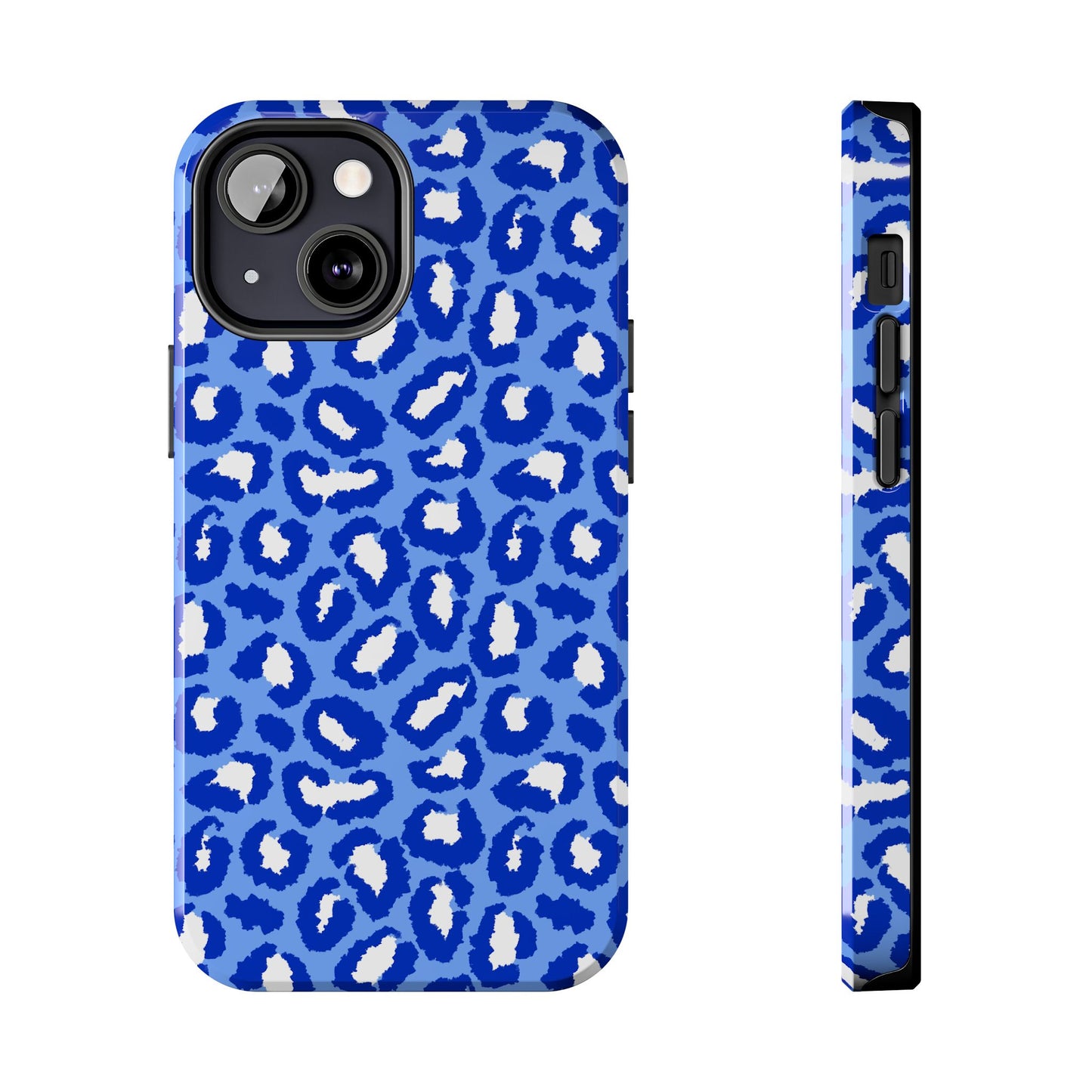 Leopard Vibes - Blue Edition Phone Case for iPhone & Samsung - Stylish & Durable Animal Print Case