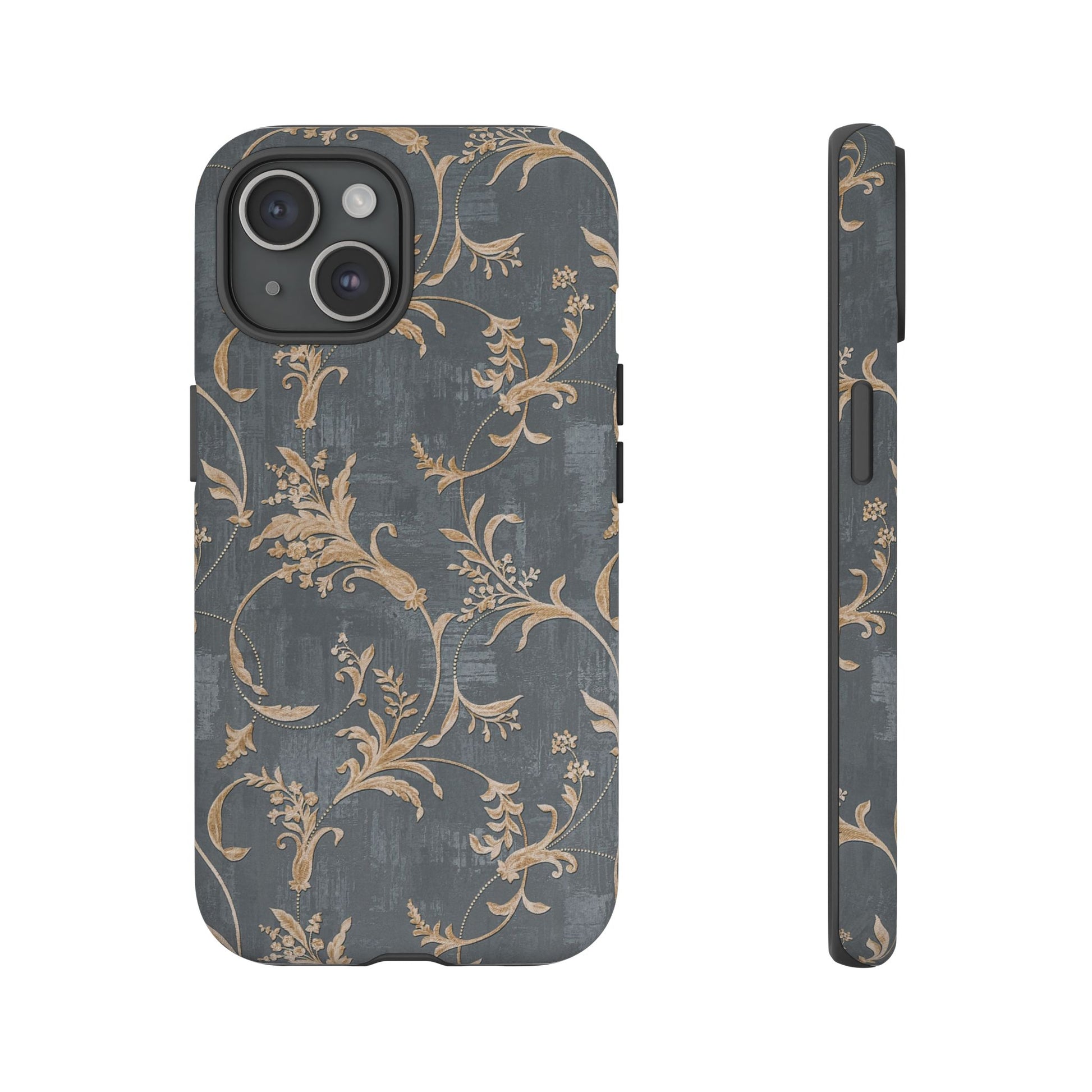 Old-Fashioned Flower Phone Case – Aesthetic Protective Cover for iPhone & Samsung - JGUS
