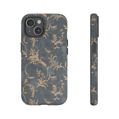 Old-Fashioned Flower Phone Case – Aesthetic Protective Cover for iPhone & Samsung - JGUS