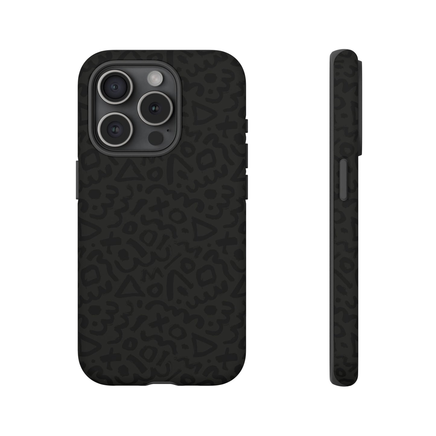 Retro Geometric Vibes Phone Case – 80s 90s Vintage Abstract Pattern for iPhone & Samsung - JGUS