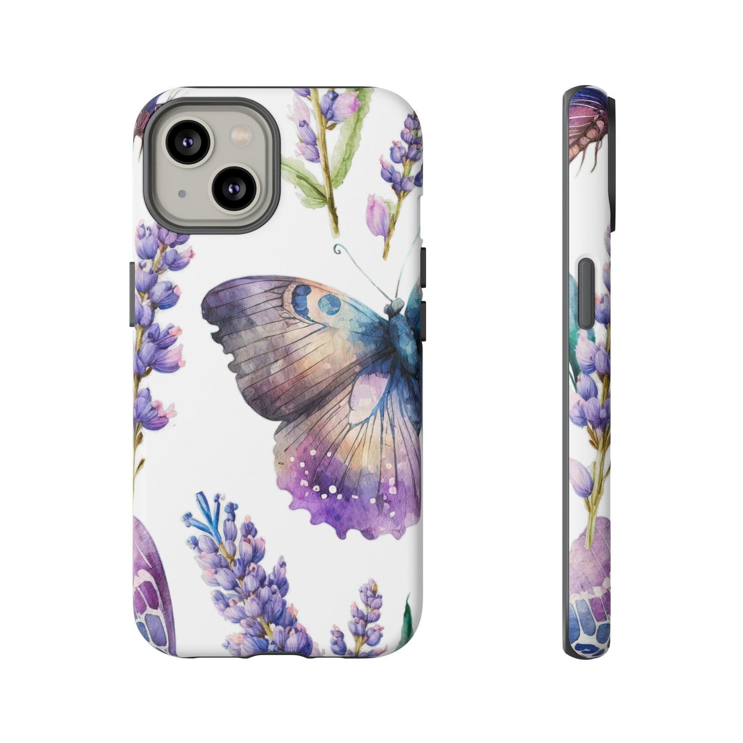 Lavender Butterfly Protective Phone Case