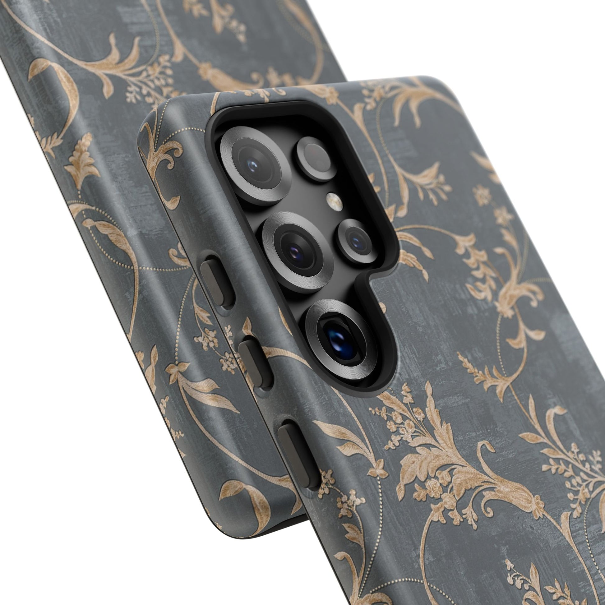 Old-Fashioned Flower Phone Case – Aesthetic Protective Cover for iPhone & Samsung - JGUS