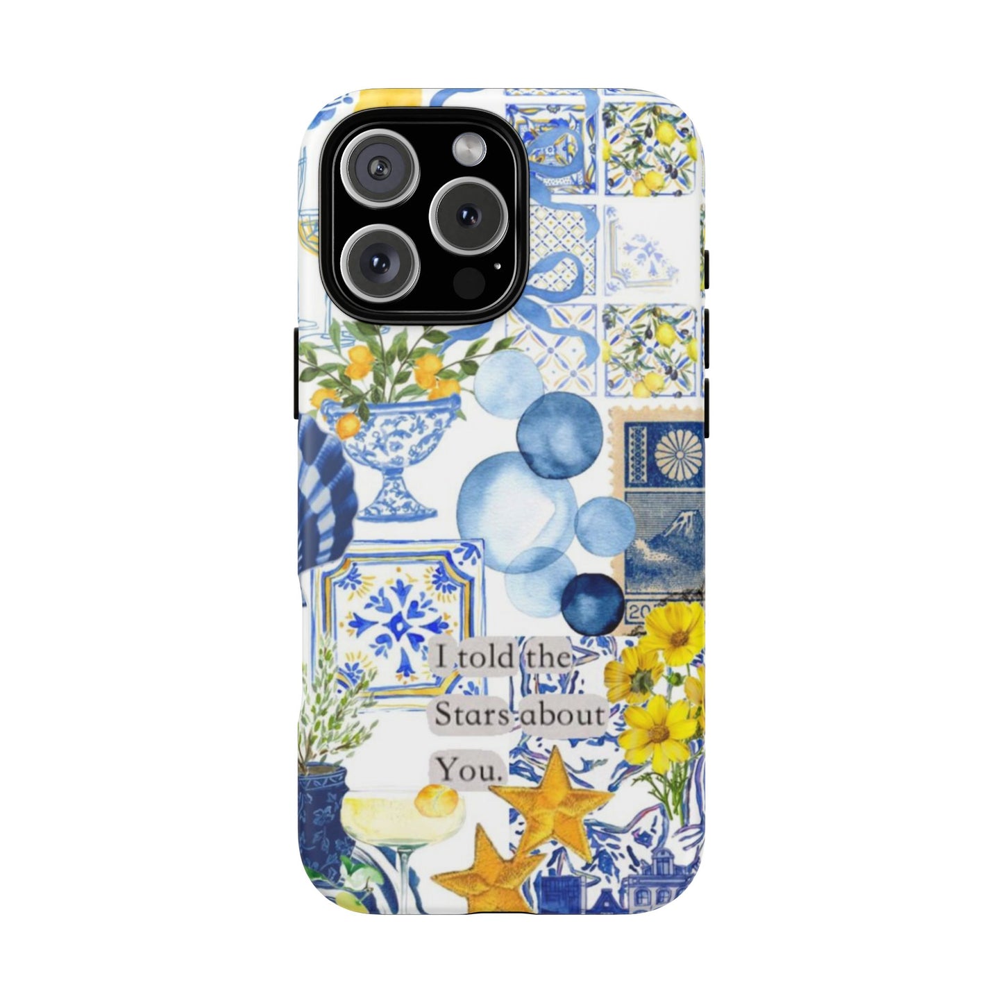 Lemon summertime collage Phone Case