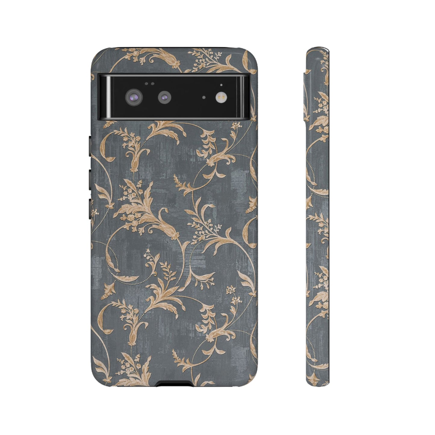 Old-Fashioned Flower Phone Case – Aesthetic Protective Cover for iPhone & Samsung - JGUS