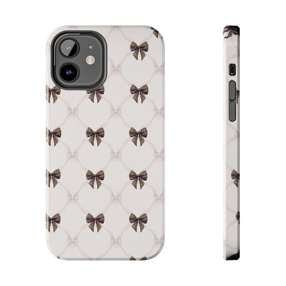 Chic Bow Pattern Phone Case | Elegant Clear Protective Case | Stylish iPhone & Samsung Cover