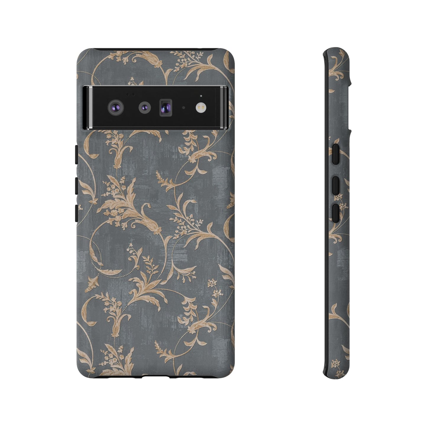 Old-Fashioned Flower Phone Case – Aesthetic Protective Cover for iPhone & Samsung - JGUS