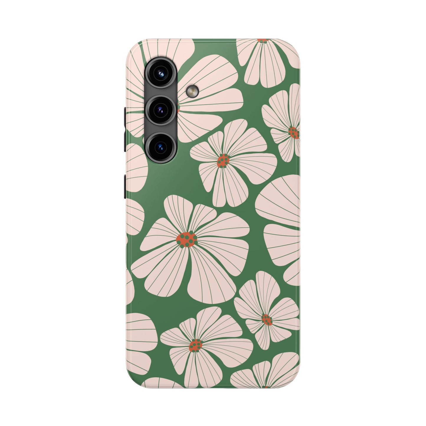 Retro Floral Abstract Phone Case – Vintage 70s & 80s Aesthetic for iPhone & Samsung