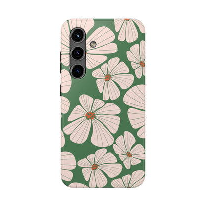 Retro Floral Abstract Phone Case – Vintage 70s & 80s Aesthetic for iPhone & Samsung