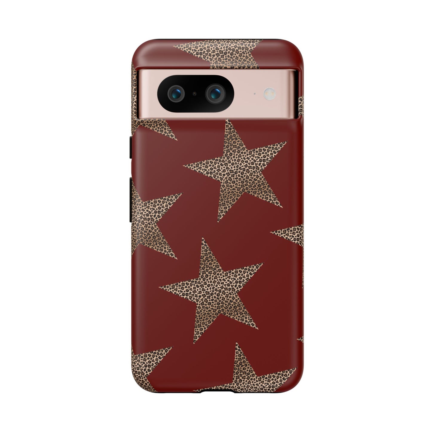 Leopard Star Luxe - Burgundy Edition | Aesthetic Coquette Phone Case for iPhone & Galaxy - JGUS
