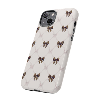 Chic Bow Pattern Phone Case | Elegant Clear Protective Case | Stylish iPhone & Samsung Cover - JGUS