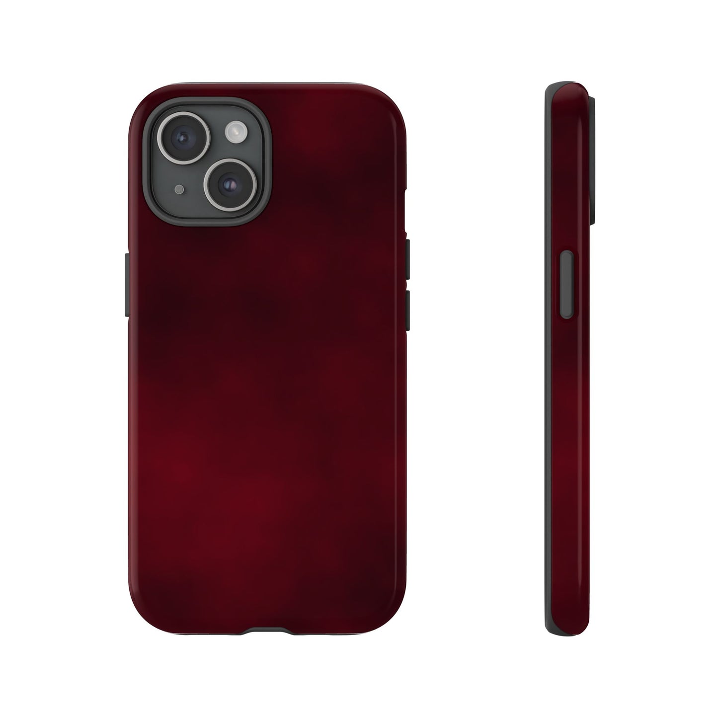 Vintage Burgundy Cherry Phone Case – Elegant Floral Design for iPhone 17 & Samsung Galaxy | Tough Protective Cover - JGUS