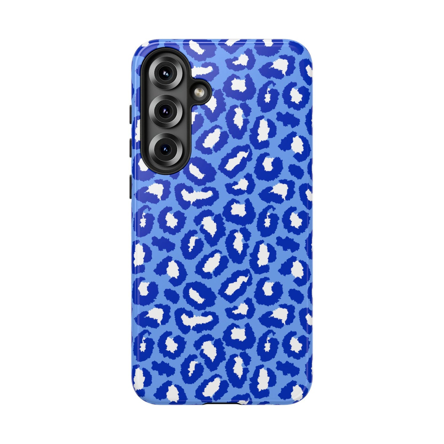 Leopard Vibes - Blue Edition Phone Case for iPhone & Samsung - Stylish & Durable Animal Print Case - JGUS