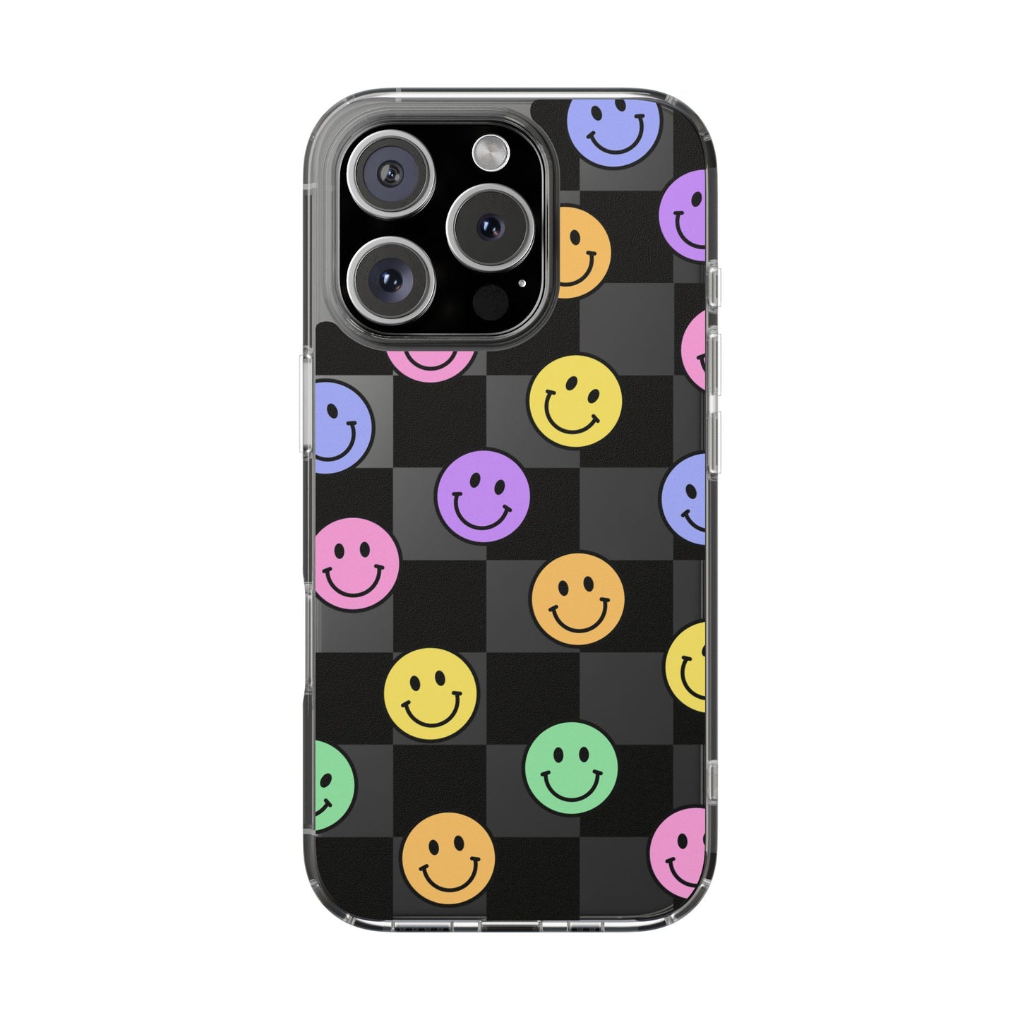 Happy Vibes Clear Phone Case