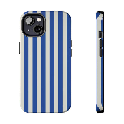 Blue White Striped Phone Case