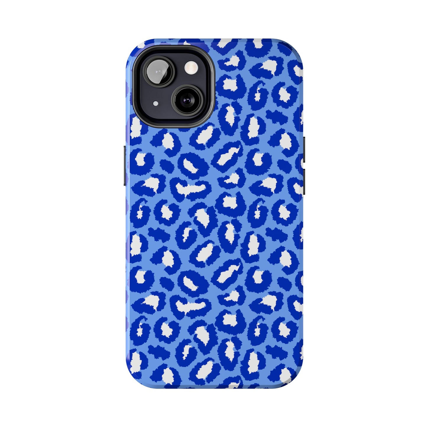 Leopard Vibes - Blue Edition Phone Case for iPhone & Samsung - Stylish & Durable Animal Print Case