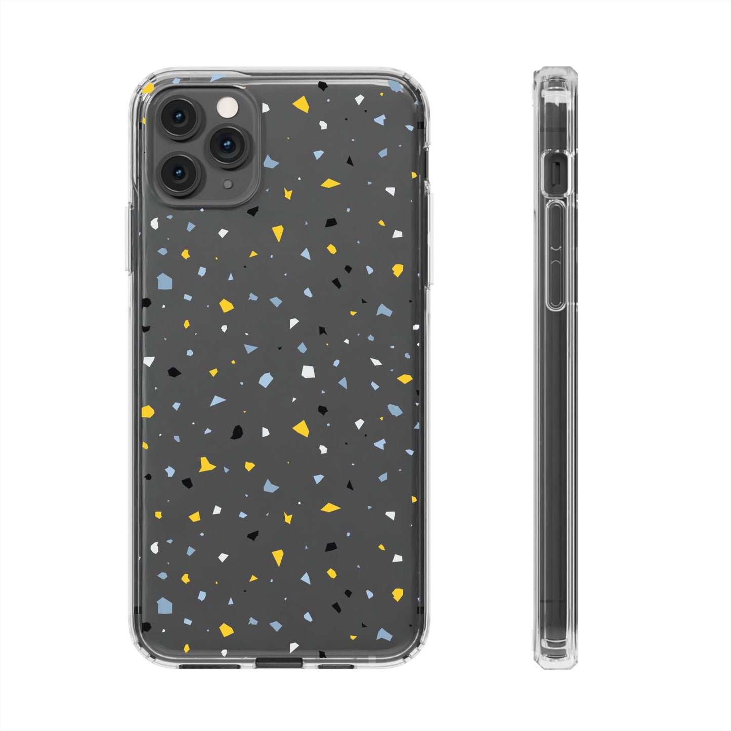 Terrazzo Chic Clear Phone Cases