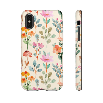 Petal Splash Watercolor Symphony Phone Case