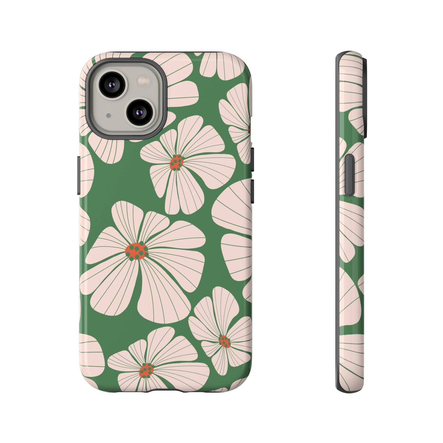 Retro Floral Abstract Phone Case – Vintage 70s & 80s Aesthetic for iPhone & Samsung - JGUS