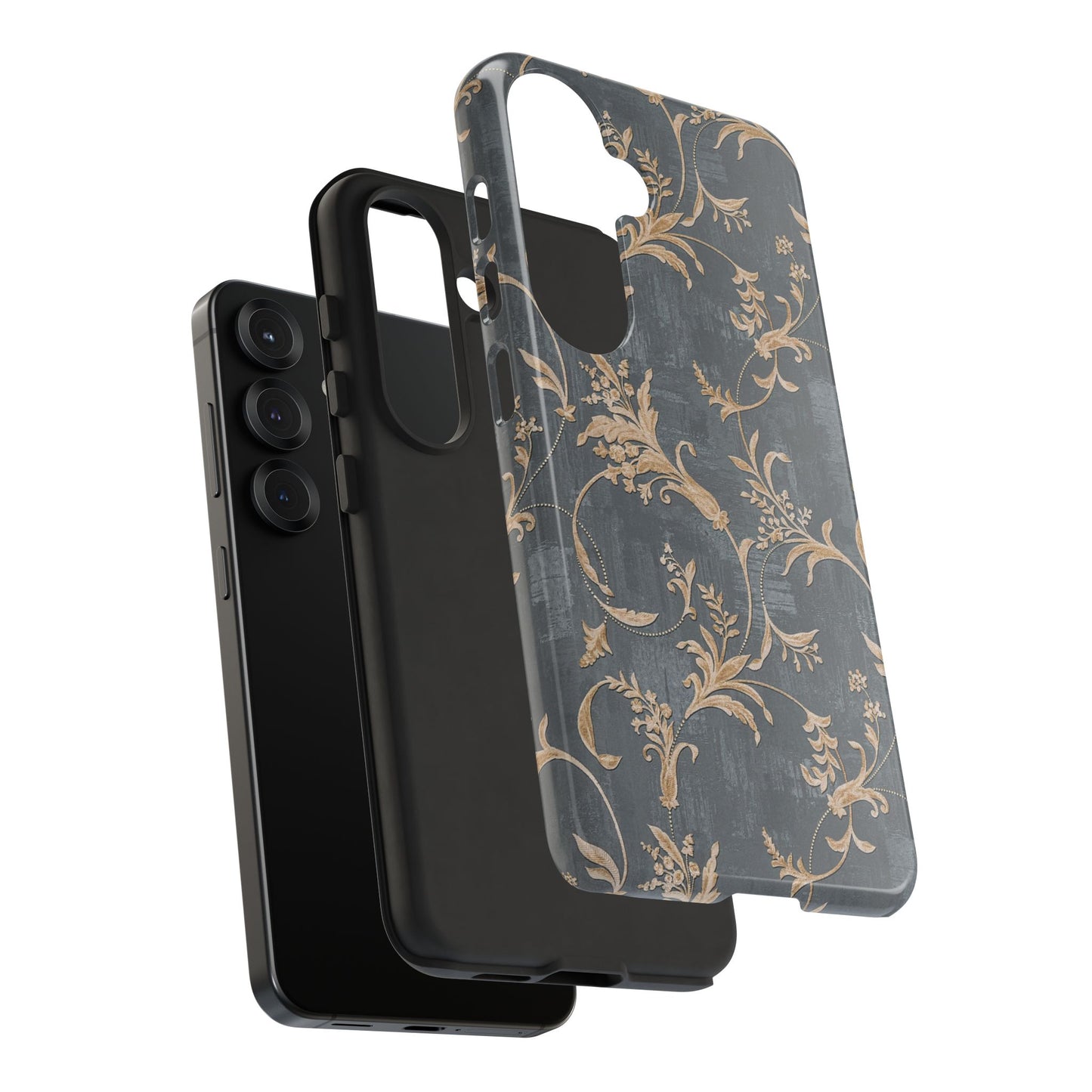 Old-Fashioned Flower Phone Case – Aesthetic Protective Cover for iPhone & Samsung - JGUS