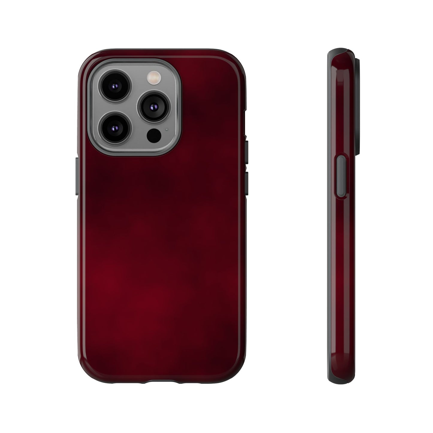 Vintage Burgundy Cherry Phone Case – Elegant Floral Design for iPhone 17 & Samsung Galaxy | Tough Protective Cover - JGUS