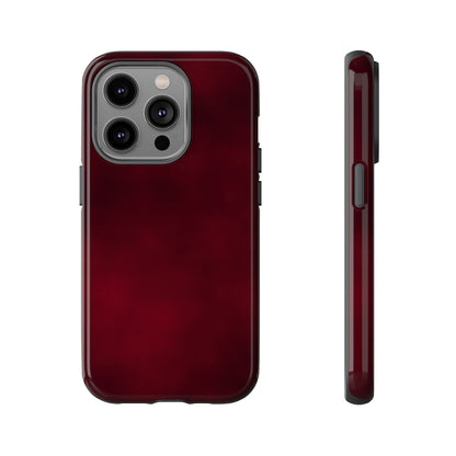 Vintage Burgundy Cherry Phone Case – Elegant Floral Design for iPhone 17 & Samsung Galaxy | Tough Protective Cover - JGUS