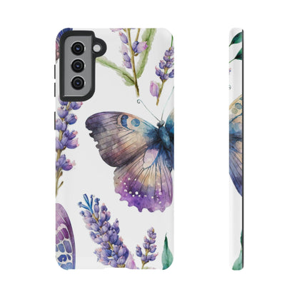 Lavender Butterfly Protective Phone Case