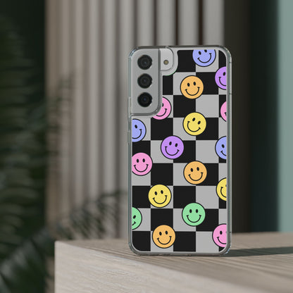 Happy Vibes Clear Phone Case