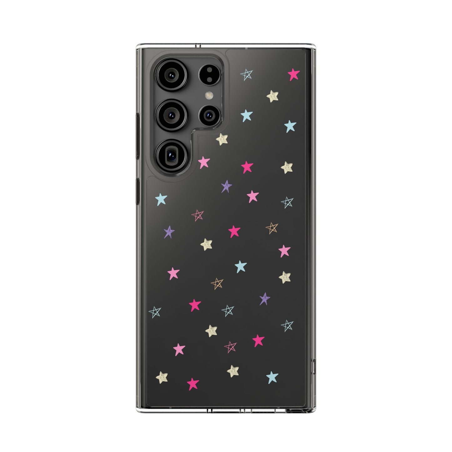 Star Pattern Clear Phone Case