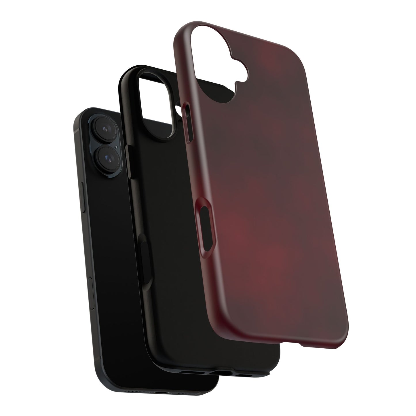 Vintage Burgundy Cherry Phone Case – Elegant Floral Design for iPhone 17 & Samsung Galaxy | Tough Protective Cover - JGUS