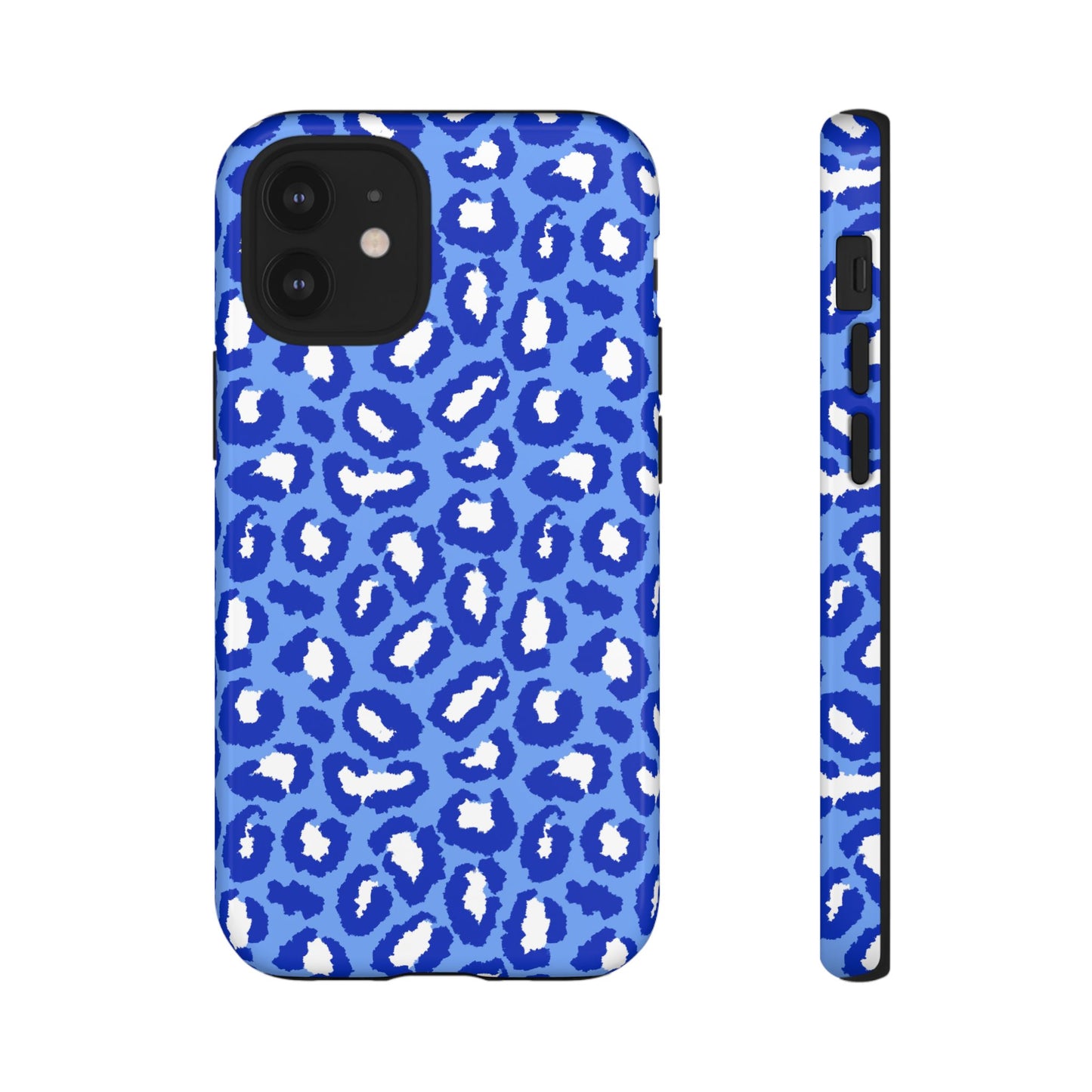 Leopard Vibes - Blue Edition Phone Case for iPhone & Samsung - Stylish & Durable Animal Print Case - JGUS
