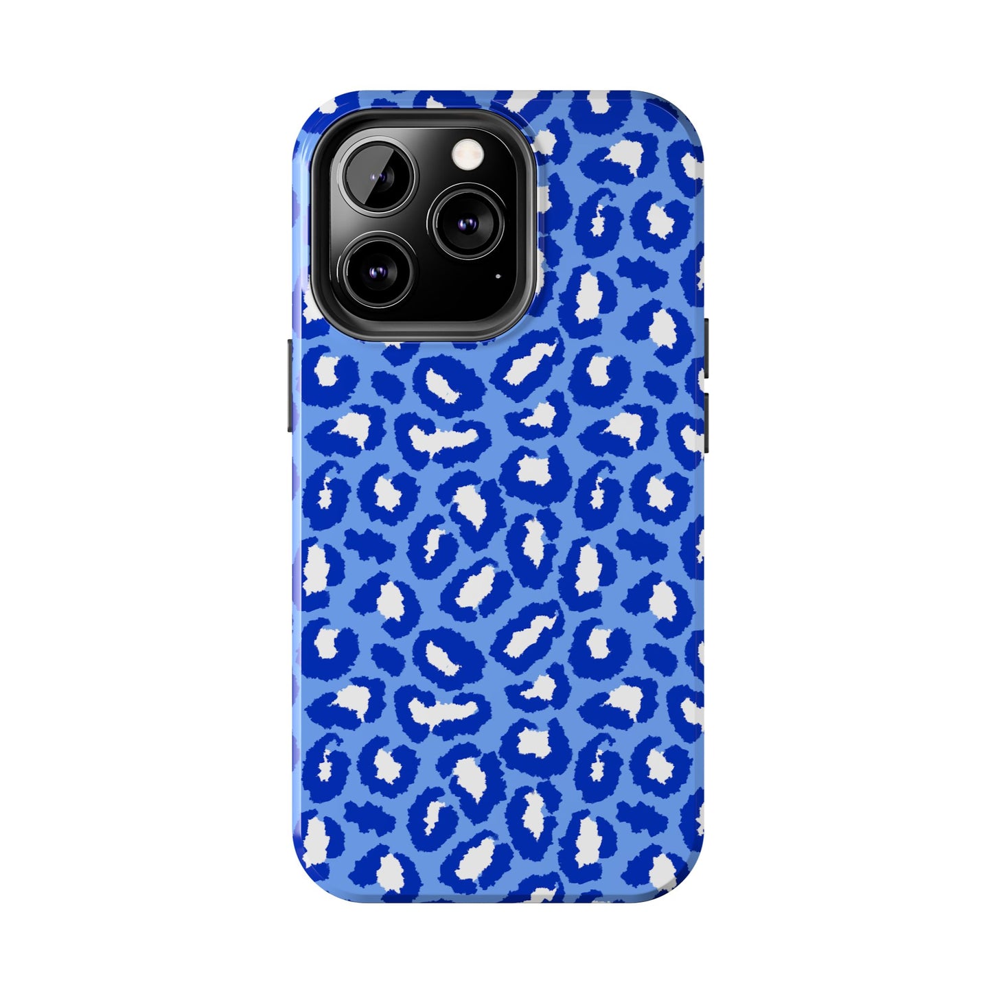 Leopard Vibes - Blue Edition Phone Case for iPhone & Samsung - Stylish & Durable Animal Print Case