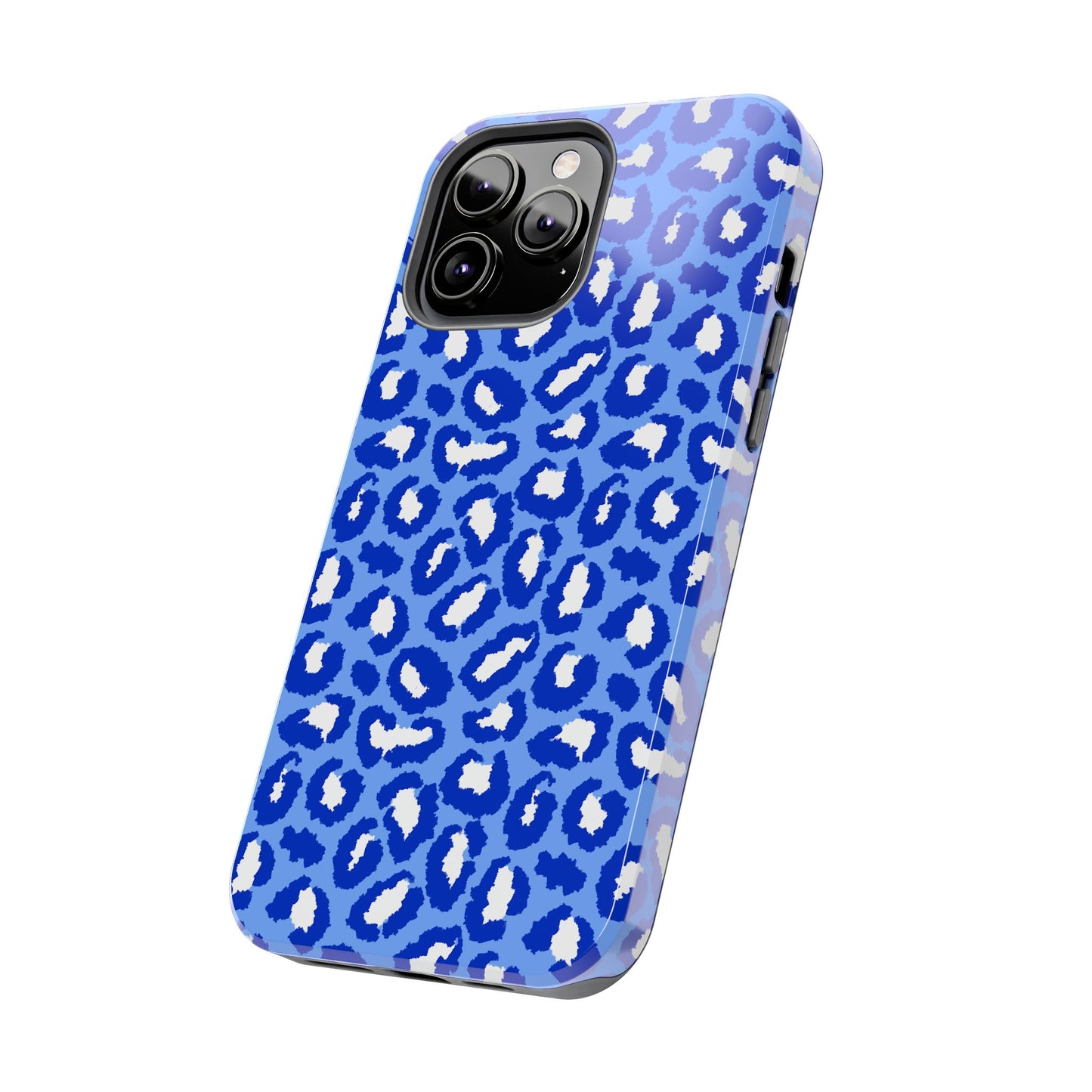 Leopard Vibes - Blue Edition Phone Case for iPhone & Samsung - Stylish & Durable Animal Print Case