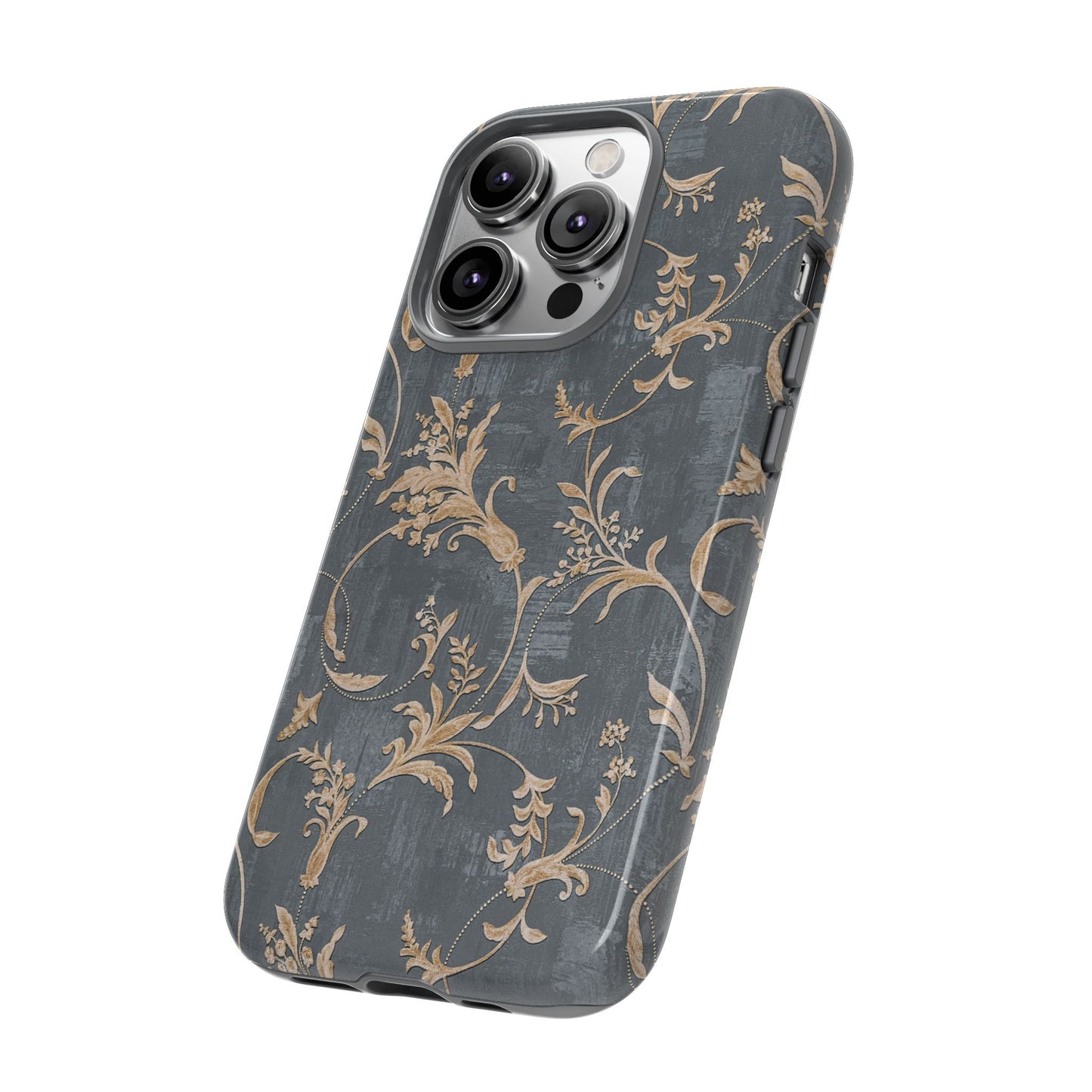 Old-Fashioned Flower Phone Case – Aesthetic Protective Cover for iPhone & Samsung - JGUS