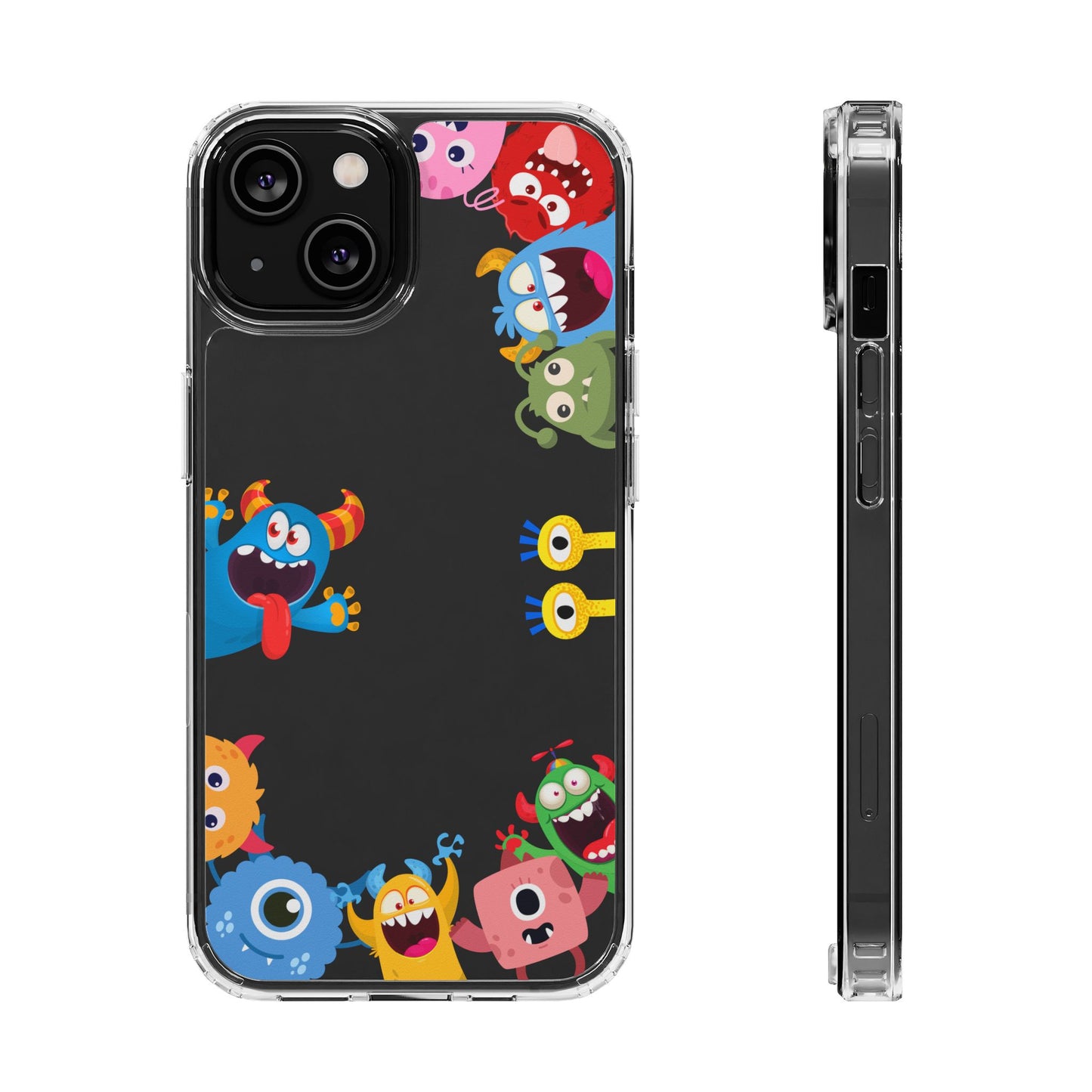 Monster Party Clear Phone Case