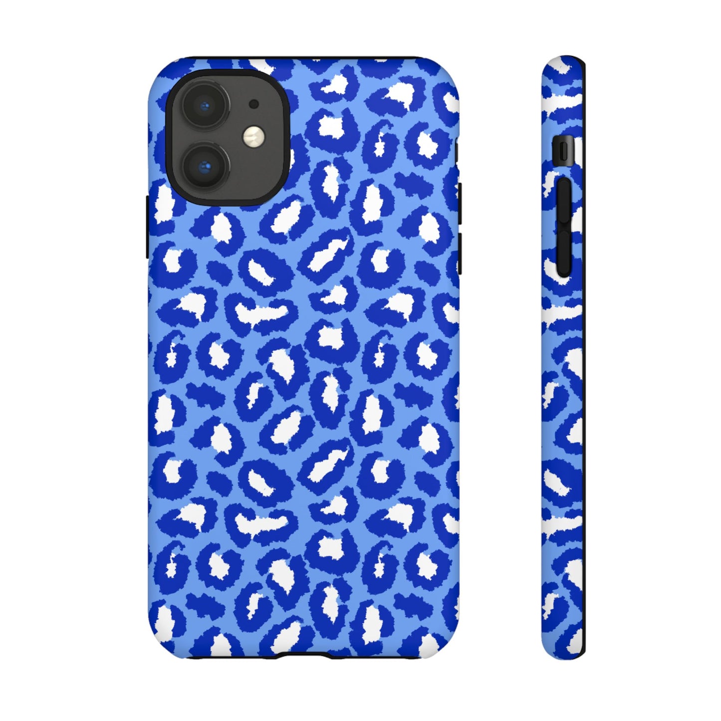 Leopard Vibes - Blue Edition Phone Case for iPhone & Samsung - Stylish & Durable Animal Print Case - JGUS