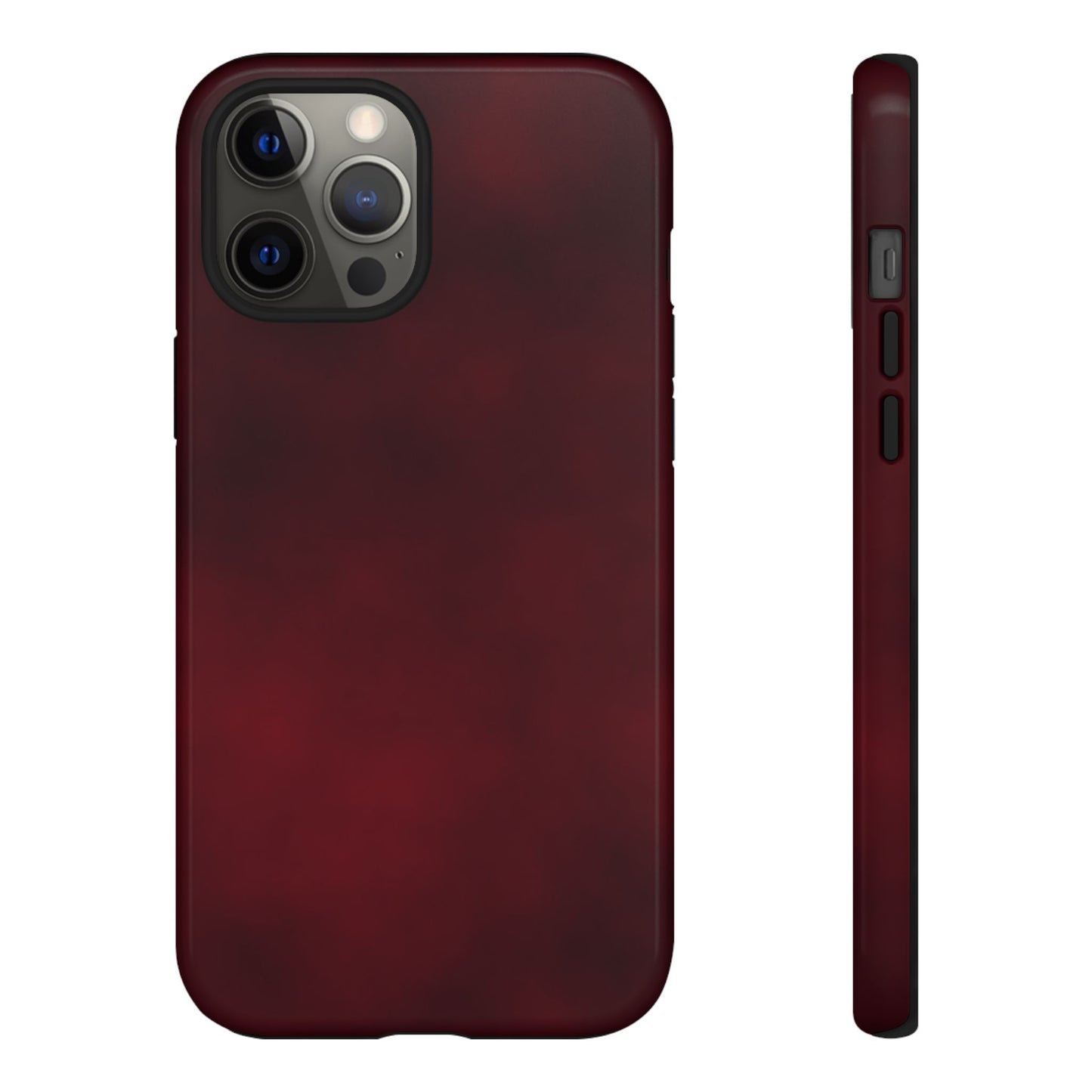 Vintage Burgundy Cherry Phone Case – Elegant Floral Design for iPhone 17 & Samsung Galaxy | Tough Protective Cover - JGUS