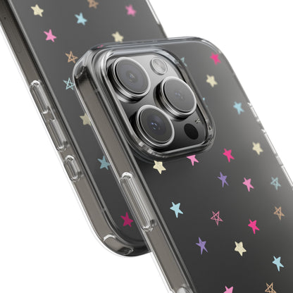Star Pattern Clear Phone Case