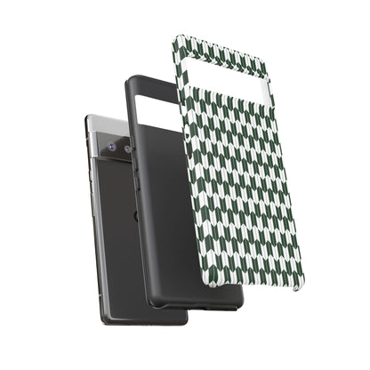 Green Harmony Geometric Phone Case – Durable, Slim, and MagSafe Compatible - JGUS