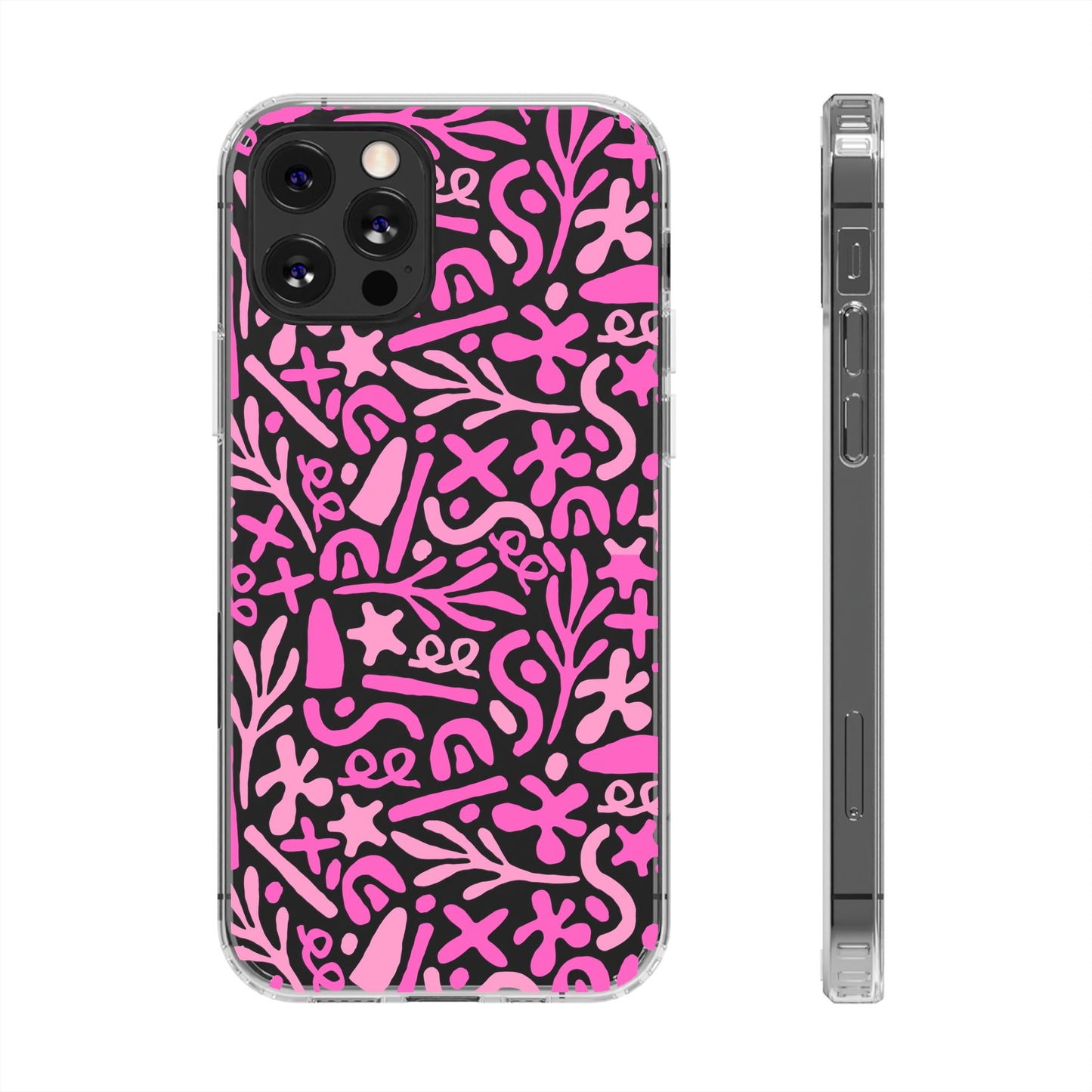 Abstract Vibes Clear Phone Case