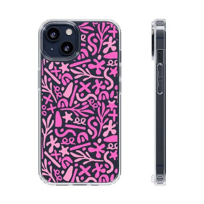 Abstract Vibes Clear Phone Case