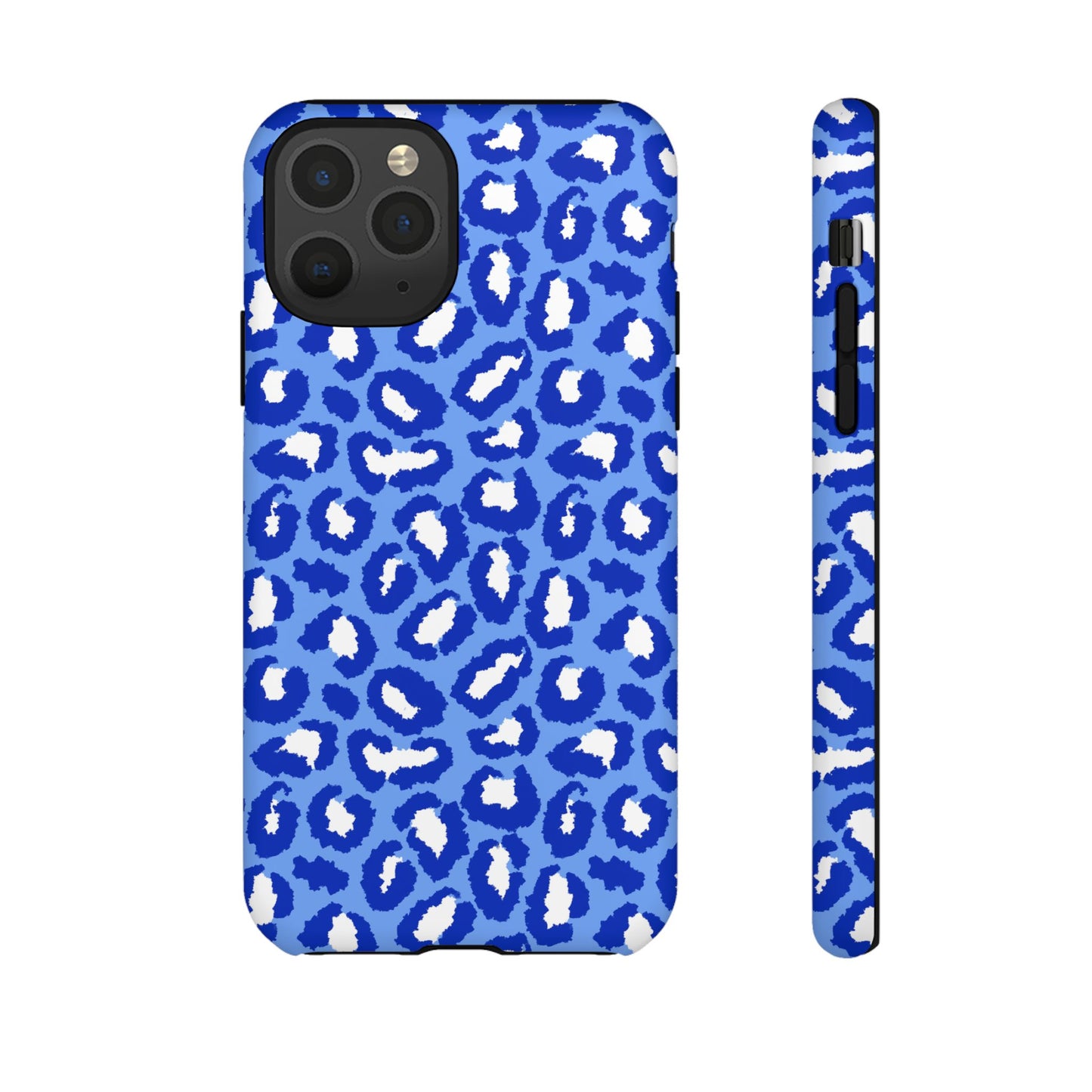 Leopard Vibes - Blue Edition Phone Case for iPhone & Samsung - Stylish & Durable Animal Print Case - JGUS