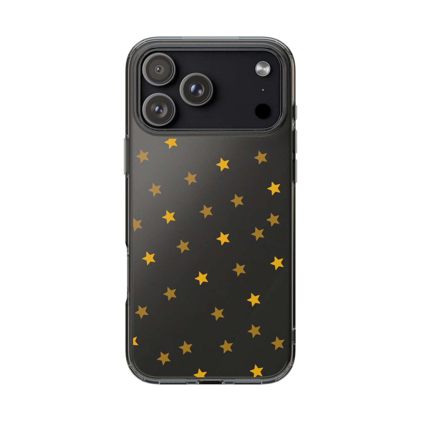 Yellow Stars Clear Phone Case