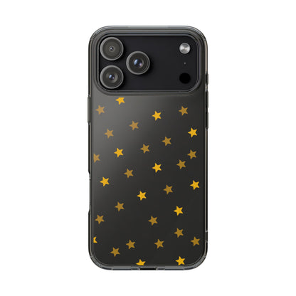 Yellow Stars Clear Phone Case