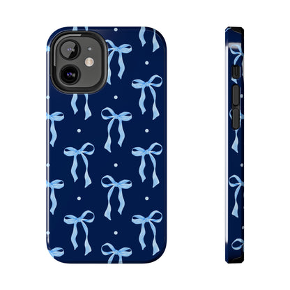 Bows and Blues Phone Case – Cute & Durable Bow Print Case for iPhone & Samsung