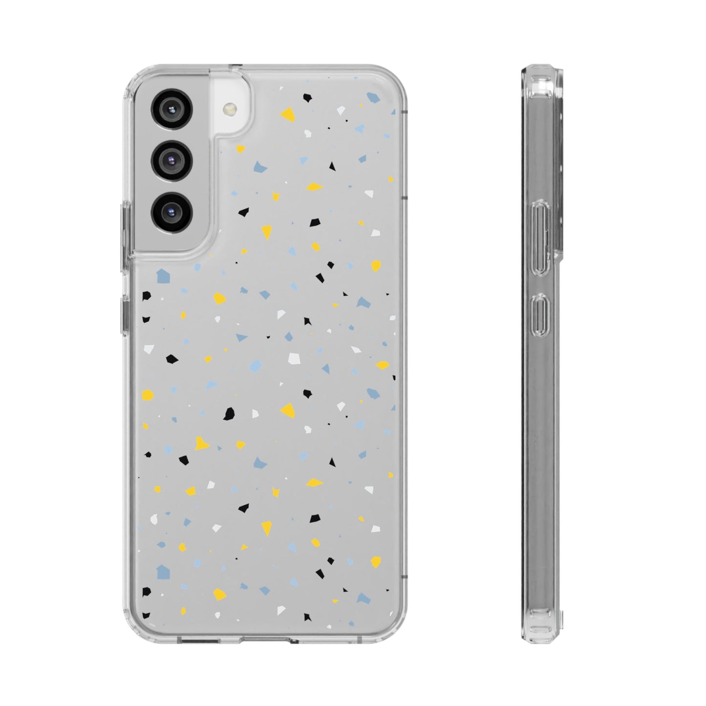 Terrazzo Chic Clear Phone Cases