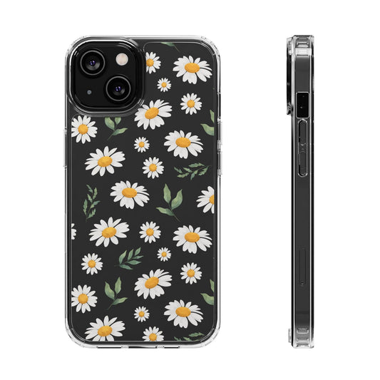 Floral Daisy Dreams Clear Phone Case - JGUS