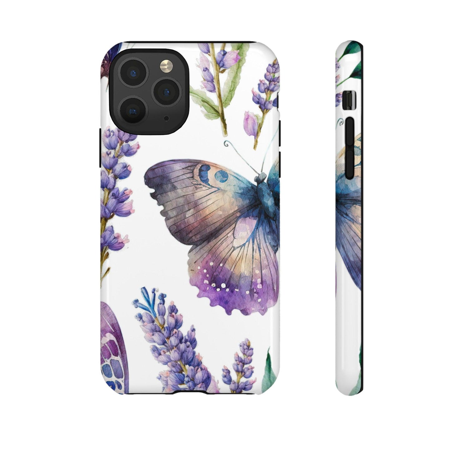 Lavender Butterfly Protective Phone Case