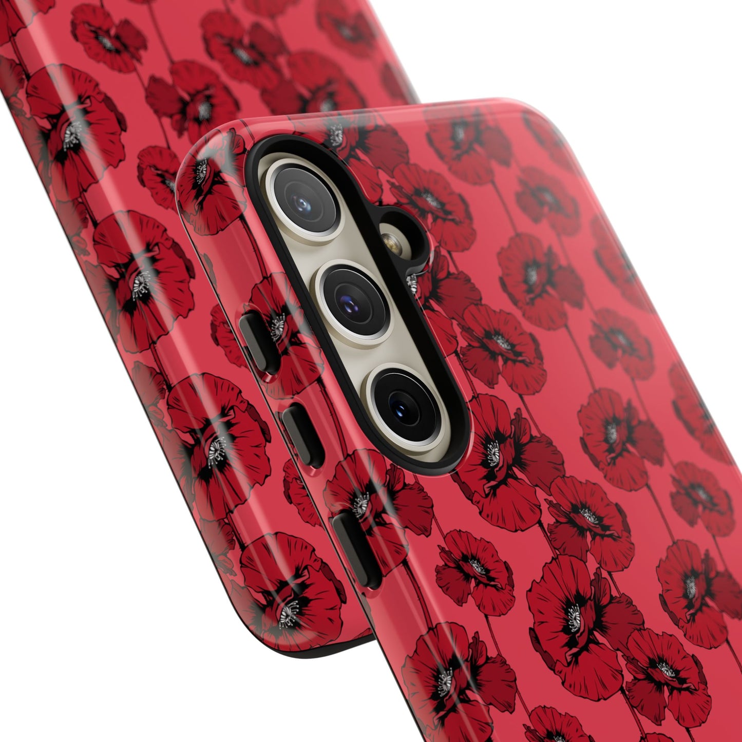 Red Poppy Phone Case for iPhone, Samsung & Google Pixel – Bold Floral Statement Aesthetic - JGUS