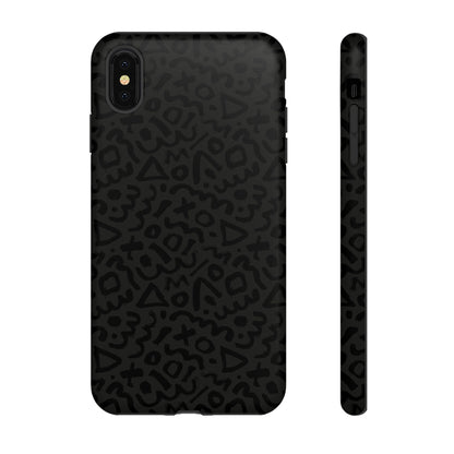 Retro Geometric Vibes Phone Case – 80s 90s Vintage Abstract Pattern for iPhone & Samsung - JGUS